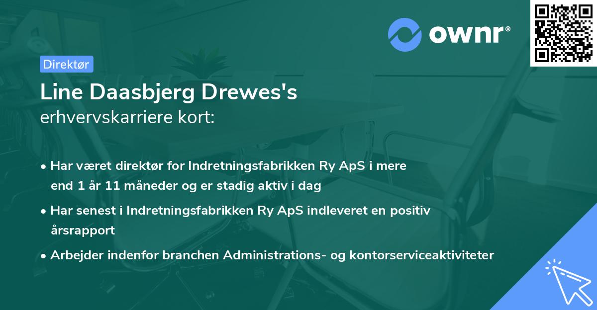 Line Daasbjerg Drewes's erhvervskarriere kort