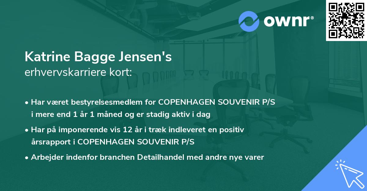 Katrine Bagge Jensen's erhvervskarriere kort