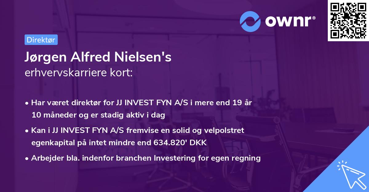 Jørgen Alfred Nielsen's erhvervskarriere kort