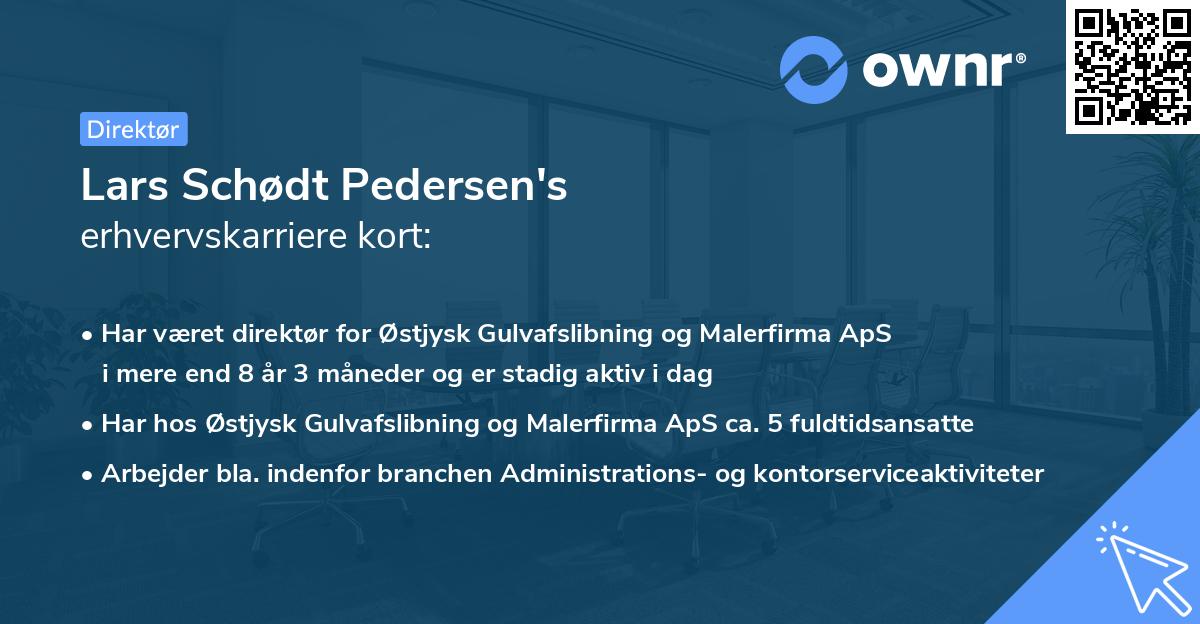 Lars Schødt Pedersen's erhvervskarriere kort