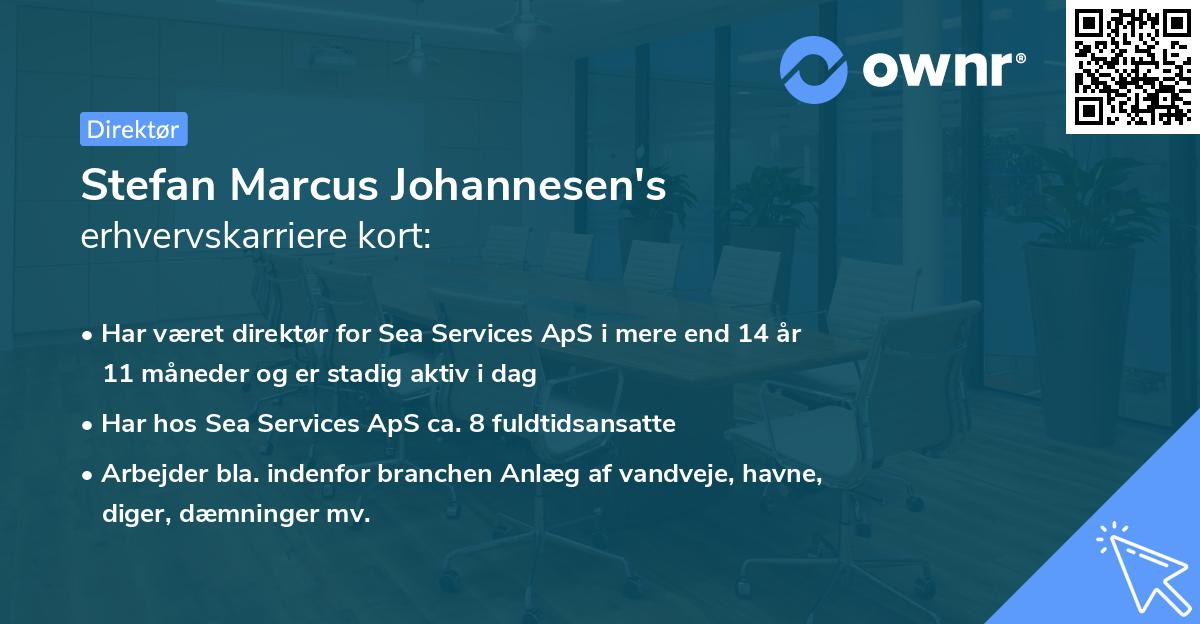 Stefan Marcus Johannesen's erhvervskarriere kort