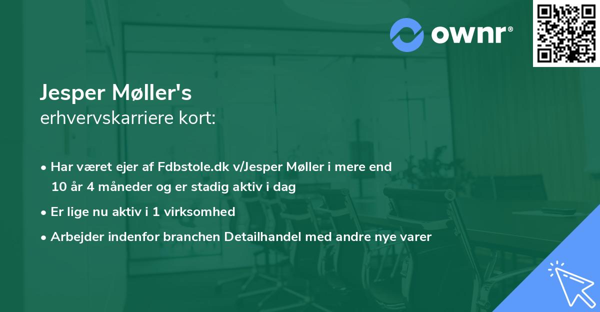Jesper Møller's erhvervskarriere kort