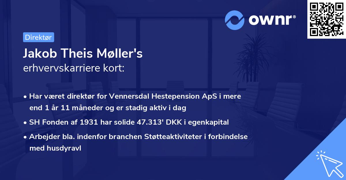 Jakob Theis Møller's erhvervskarriere kort