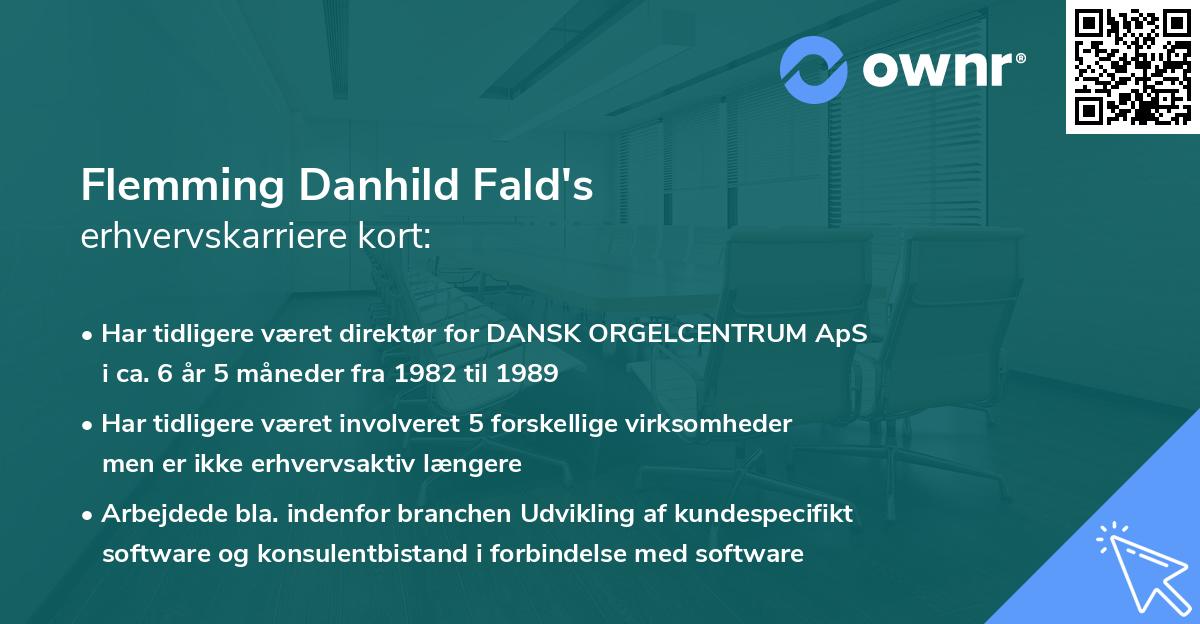 Flemming Danhild Fald's erhvervskarriere kort