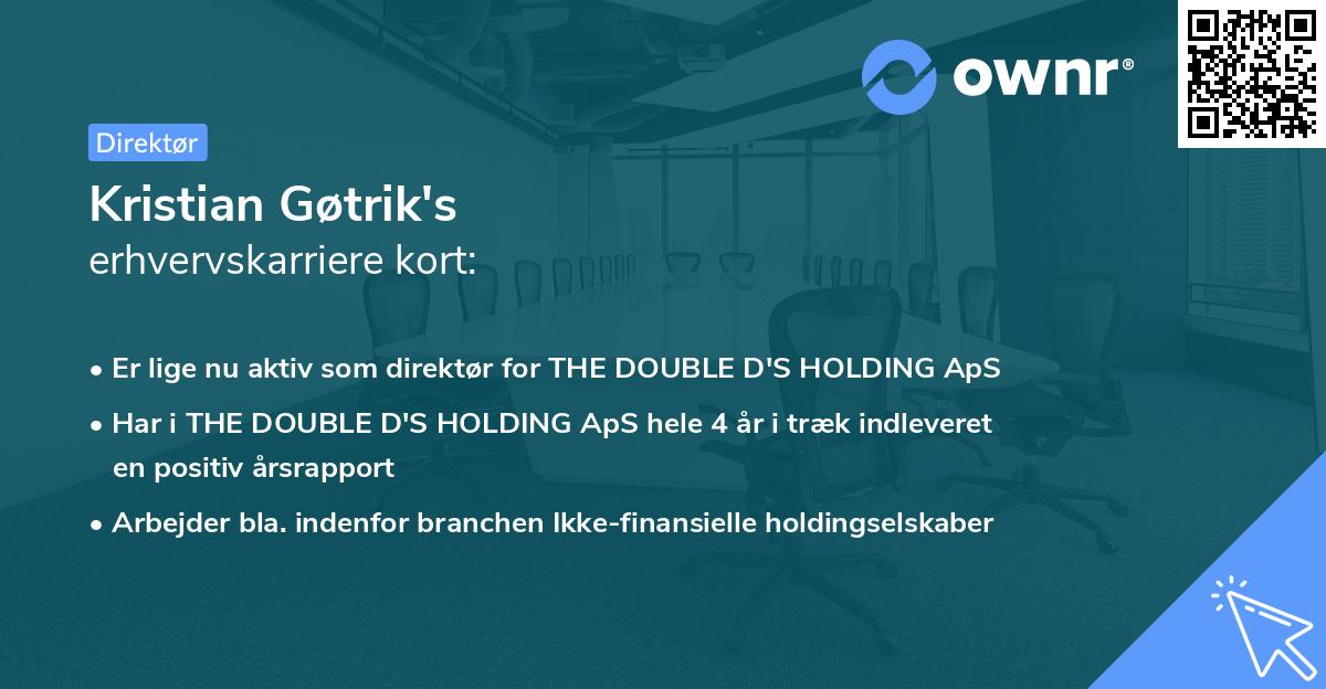 Kristian Gøtrik's erhvervskarriere kort