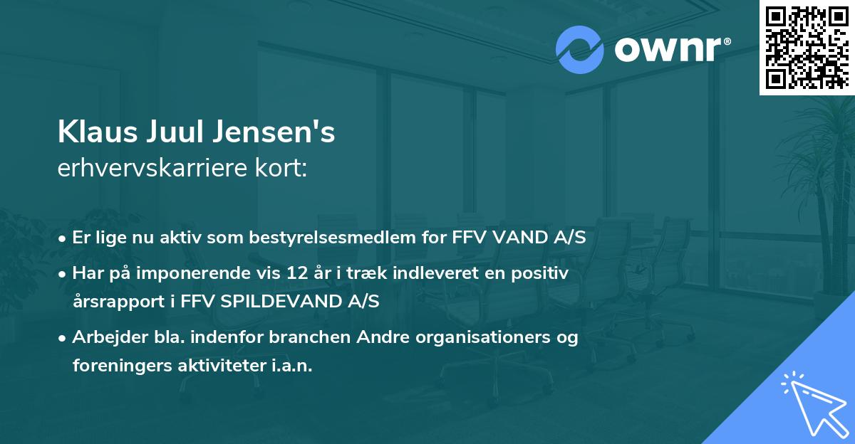 Klaus Juul Jensen's erhvervskarriere kort