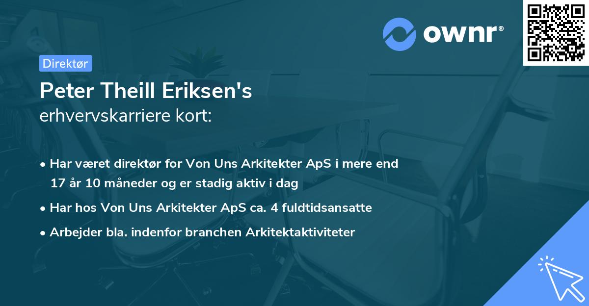 Peter Theill Eriksen's erhvervskarriere kort