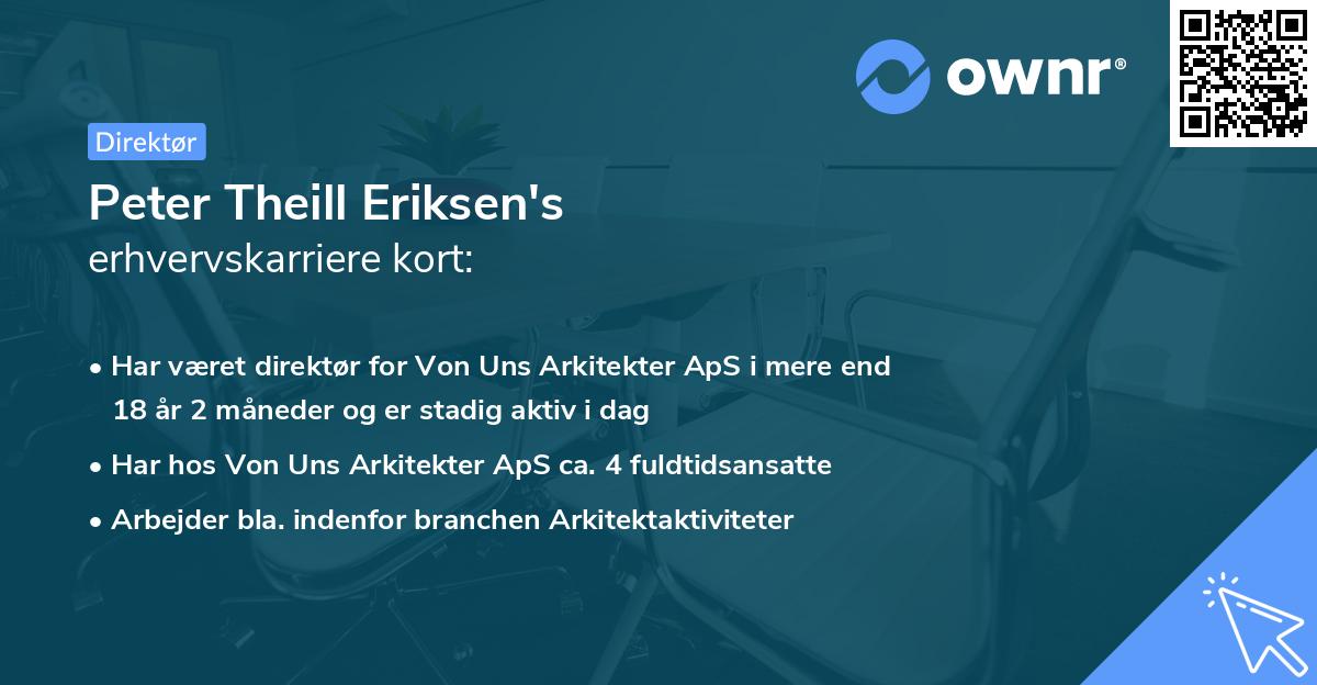 Peter Theill Eriksen's erhvervskarriere kort
