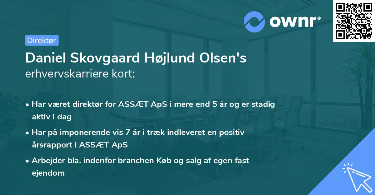 Daniel Skovgaard Højlund Olsen's erhvervskarriere kort