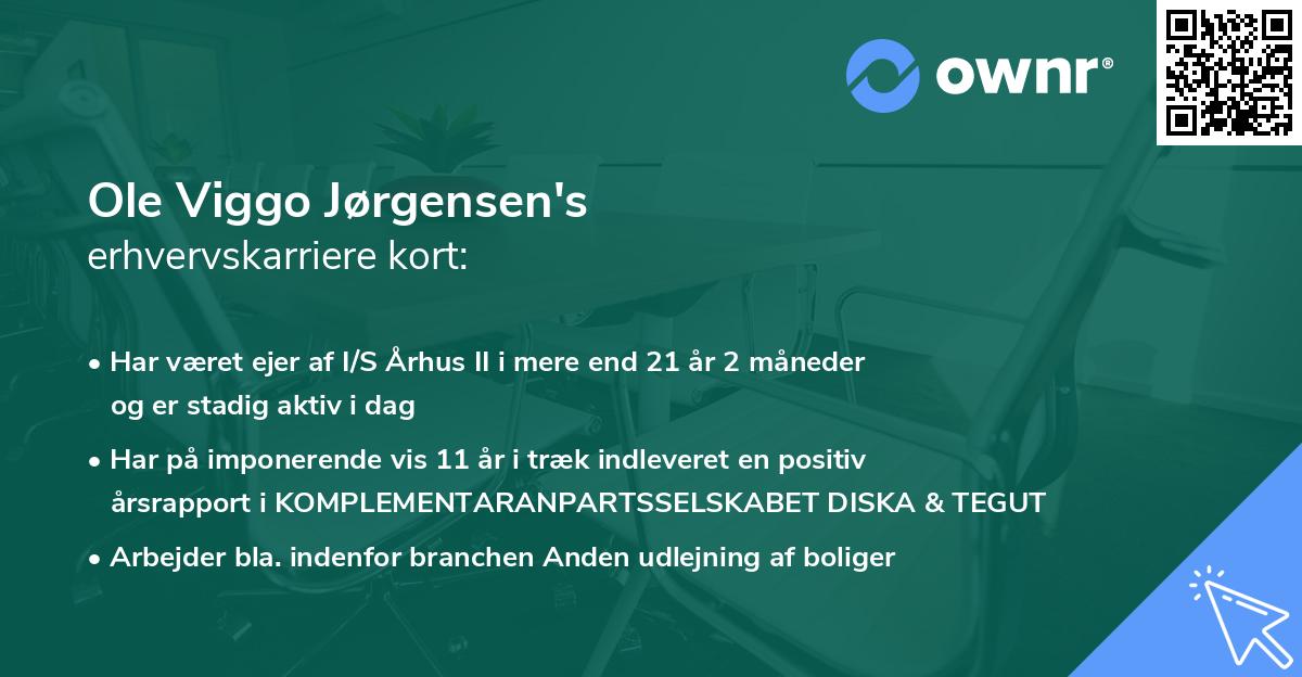 Ole Viggo Jørgensen's erhvervskarriere kort