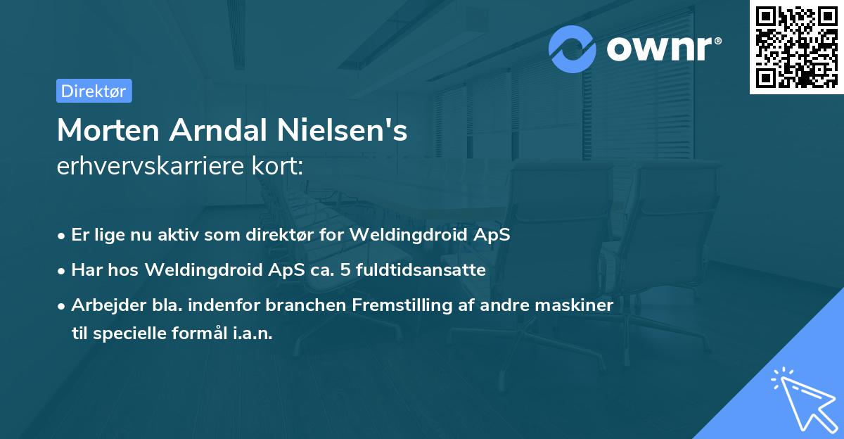 Morten Arndal Nielsen's erhvervskarriere kort