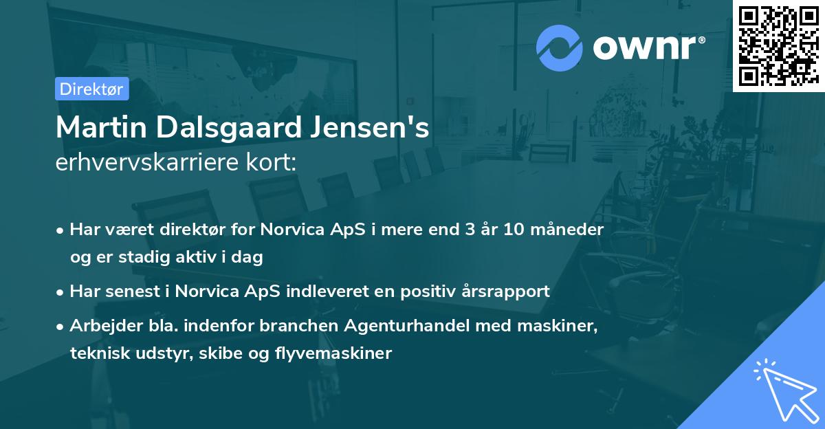 Martin Dalsgaard Jensen's erhvervskarriere kort