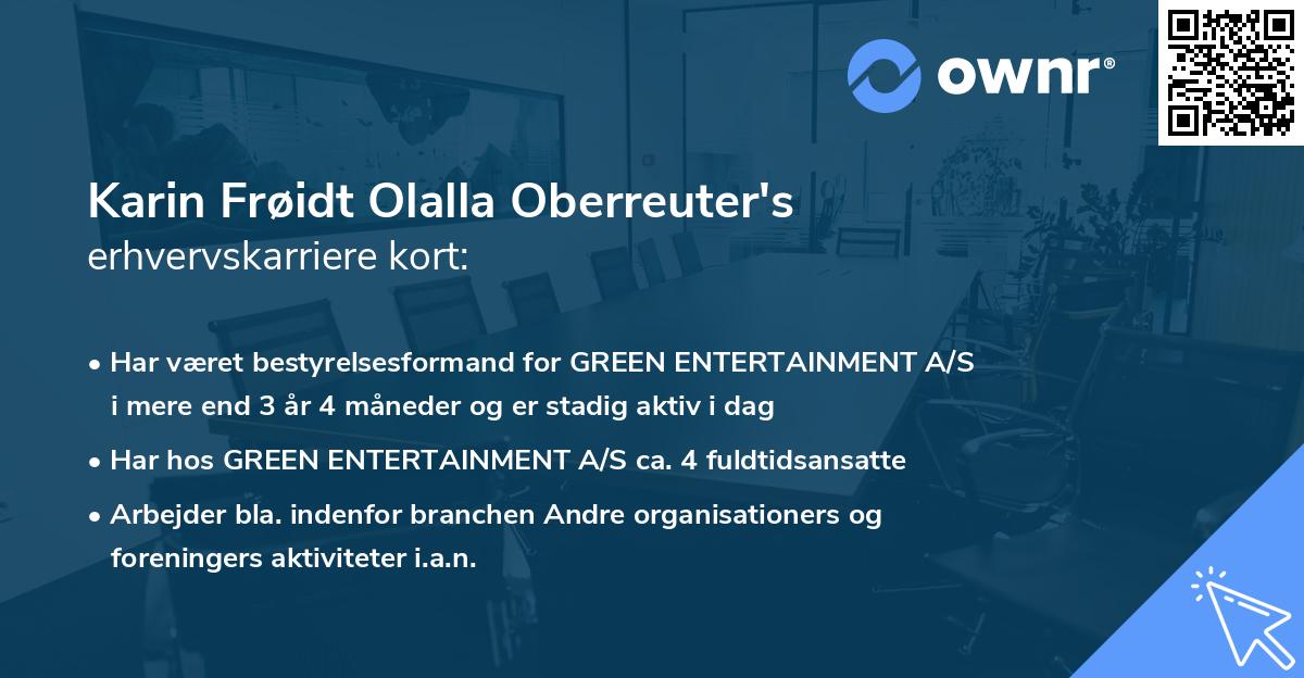 Karin Frøidt Olalla Oberreuter's erhvervskarriere kort