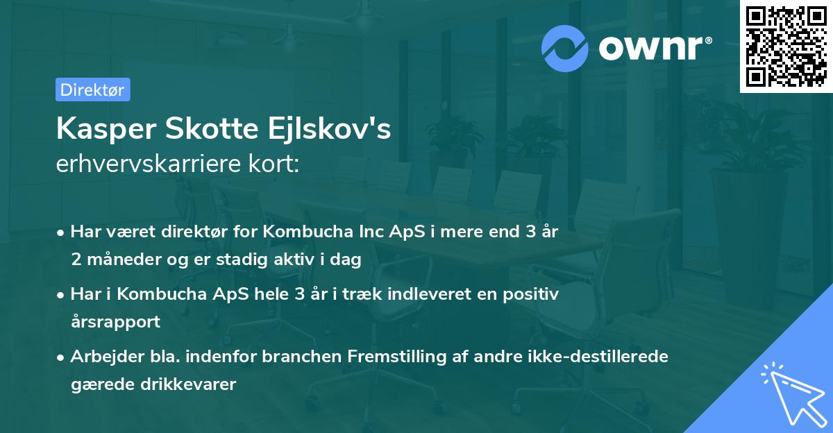 Kasper Skotte Ejlskov's erhvervskarriere kort