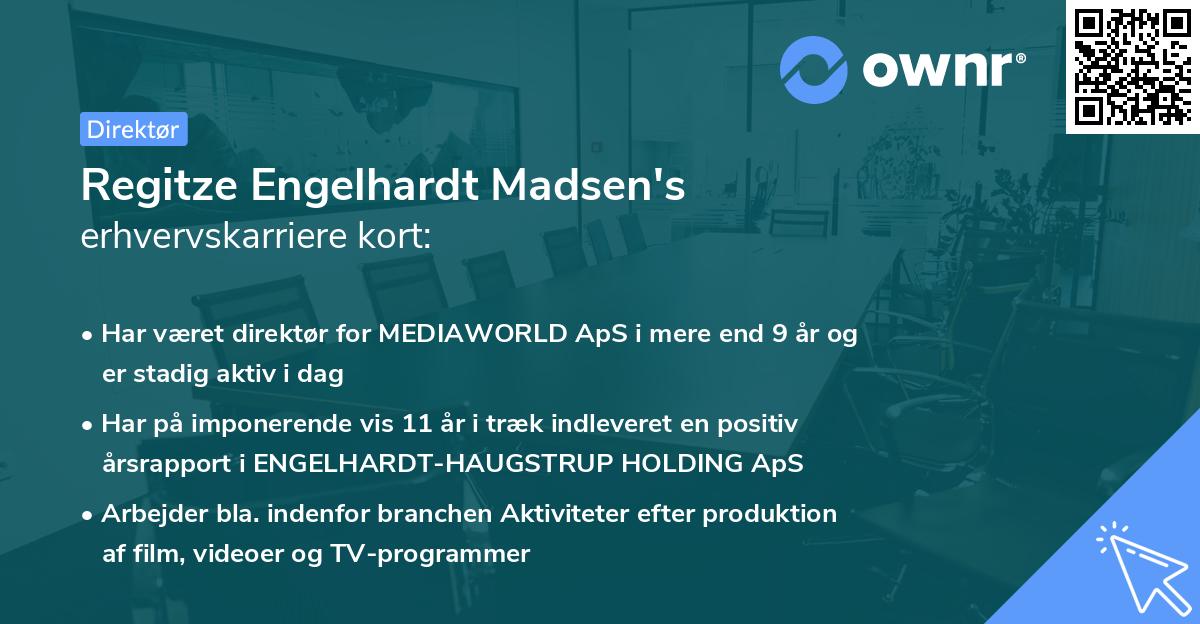 Regitze Engelhardt Madsen's erhvervskarriere kort