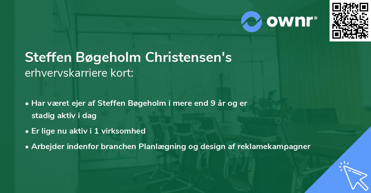 Steffen Bøgeholm Christensen's erhvervskarriere kort