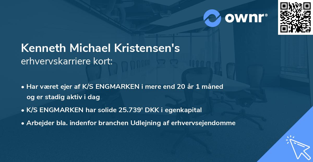 Kenneth Michael Kristensen's erhvervskarriere kort