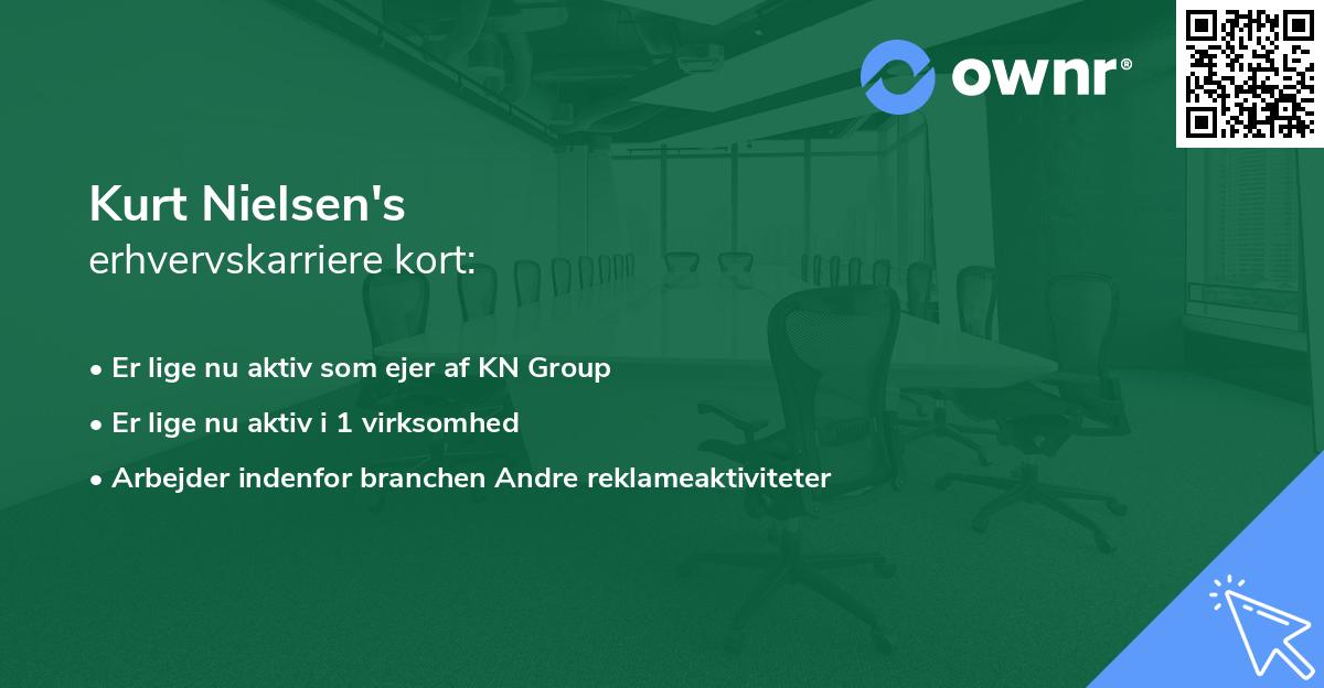 Kurt Nielsen's erhvervskarriere kort