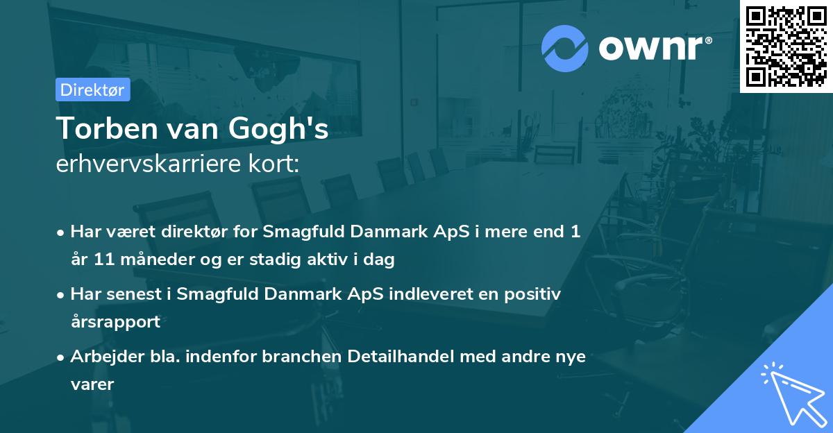 Torben van Gogh's erhvervskarriere kort
