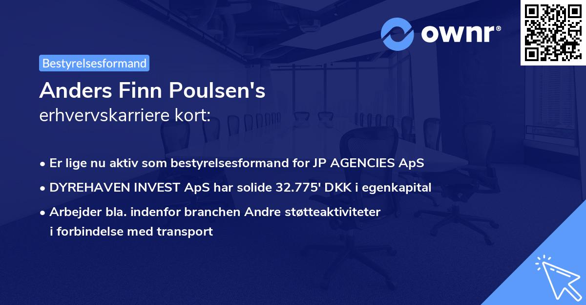 Anders Finn Poulsen's erhvervskarriere kort