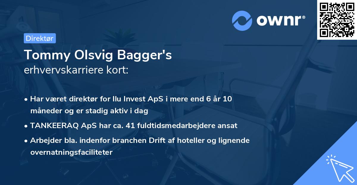 Tommy Olsvig Bagger's erhvervskarriere kort