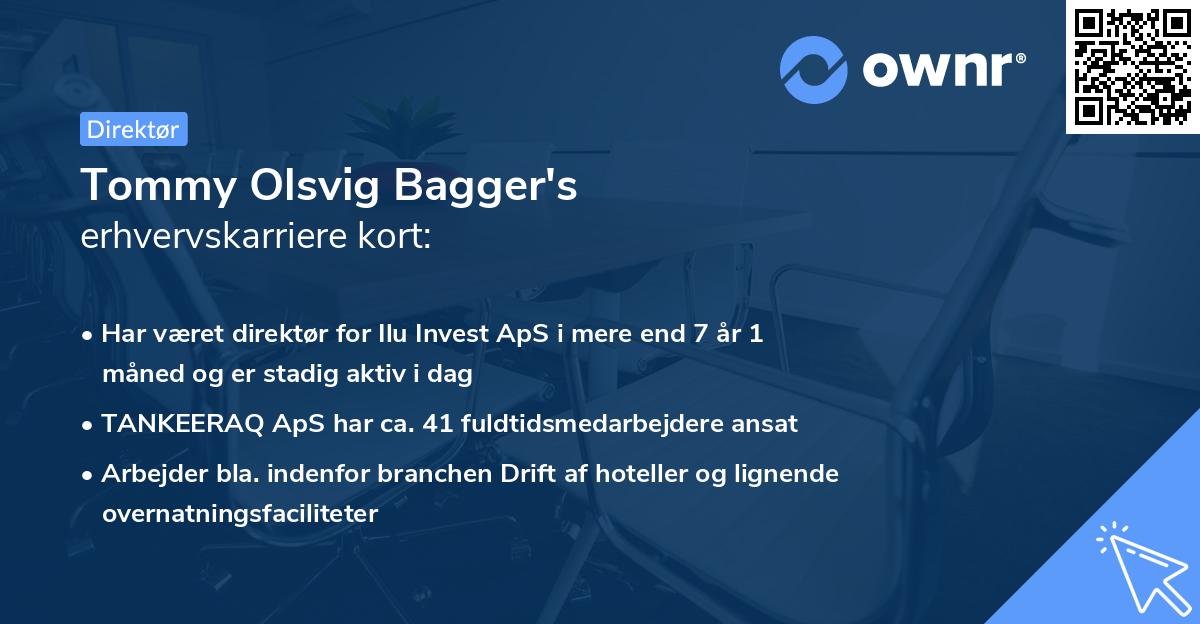 Tommy Olsvig Bagger's erhvervskarriere kort