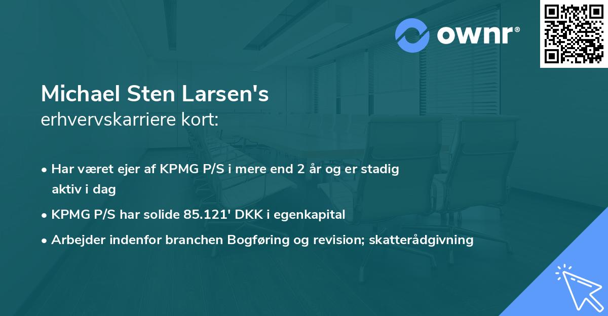 Michael Sten Larsen's erhvervskarriere kort