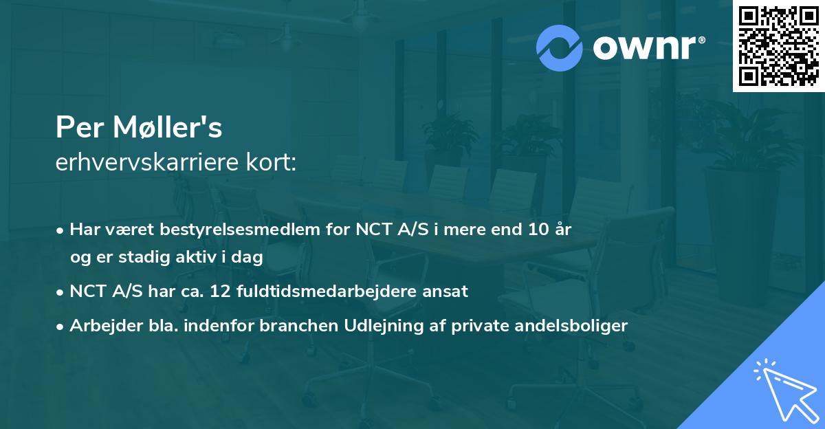 Per Møller's erhvervskarriere kort