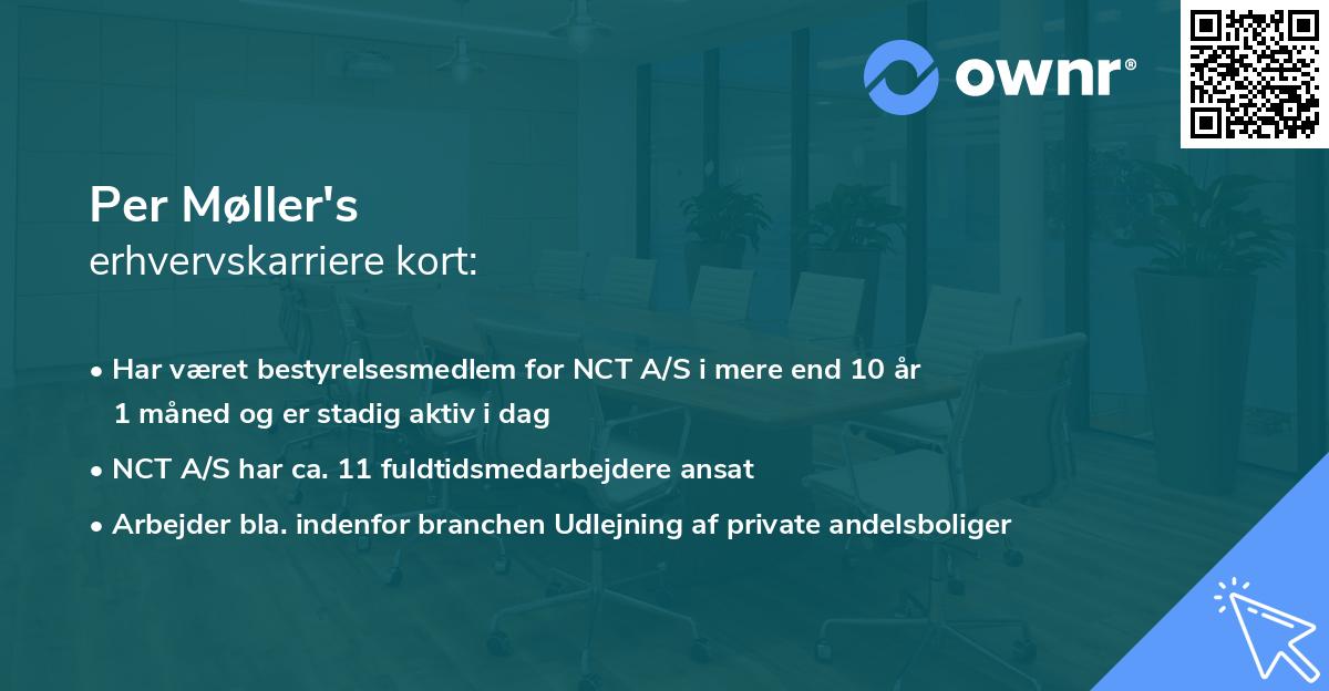 Per Møller's erhvervskarriere kort