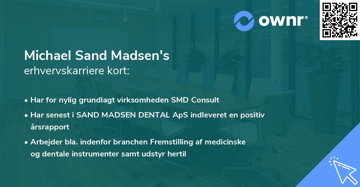 Michael Sand Madsen's erhvervskarriere kort