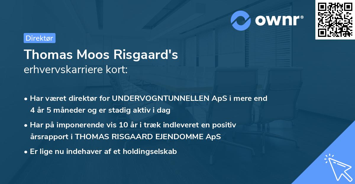 Thomas Moos Risgaard's erhvervskarriere kort