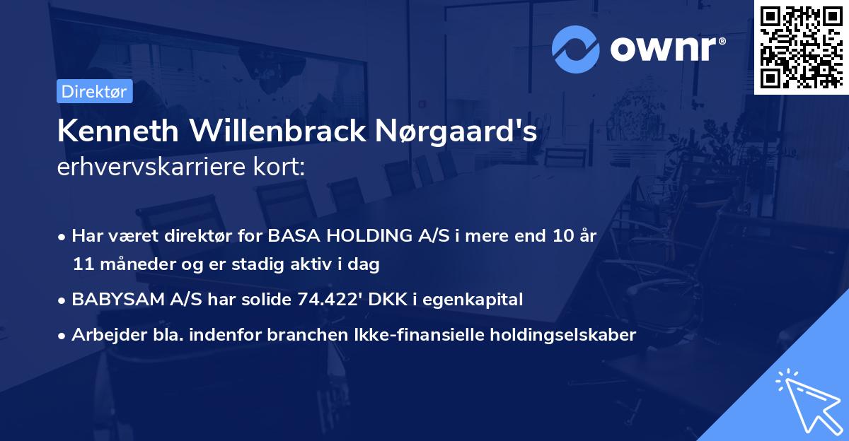 Kenneth Willenbrack Nørgaard's erhvervskarriere kort