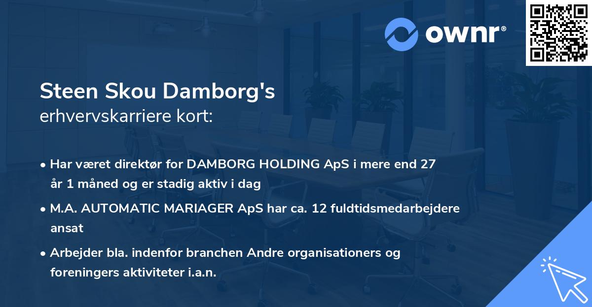 Steen Skou Damborg's erhvervskarriere kort