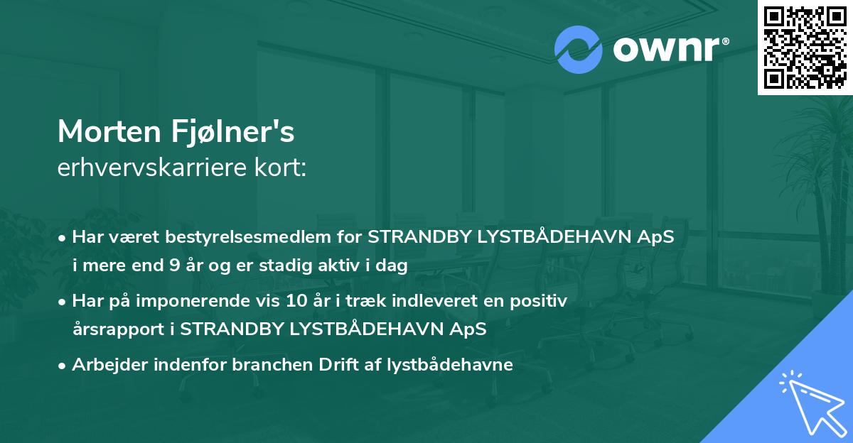 Morten Fjølner's erhvervskarriere kort