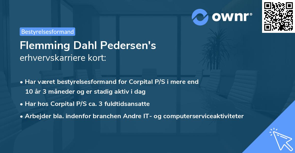 Flemming Dahl Pedersen's erhvervskarriere kort