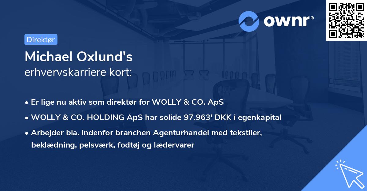 Michael Oxlund's erhvervskarriere kort