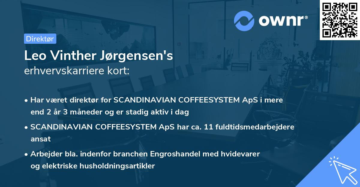 Leo Vinther Jørgensen's erhvervskarriere kort