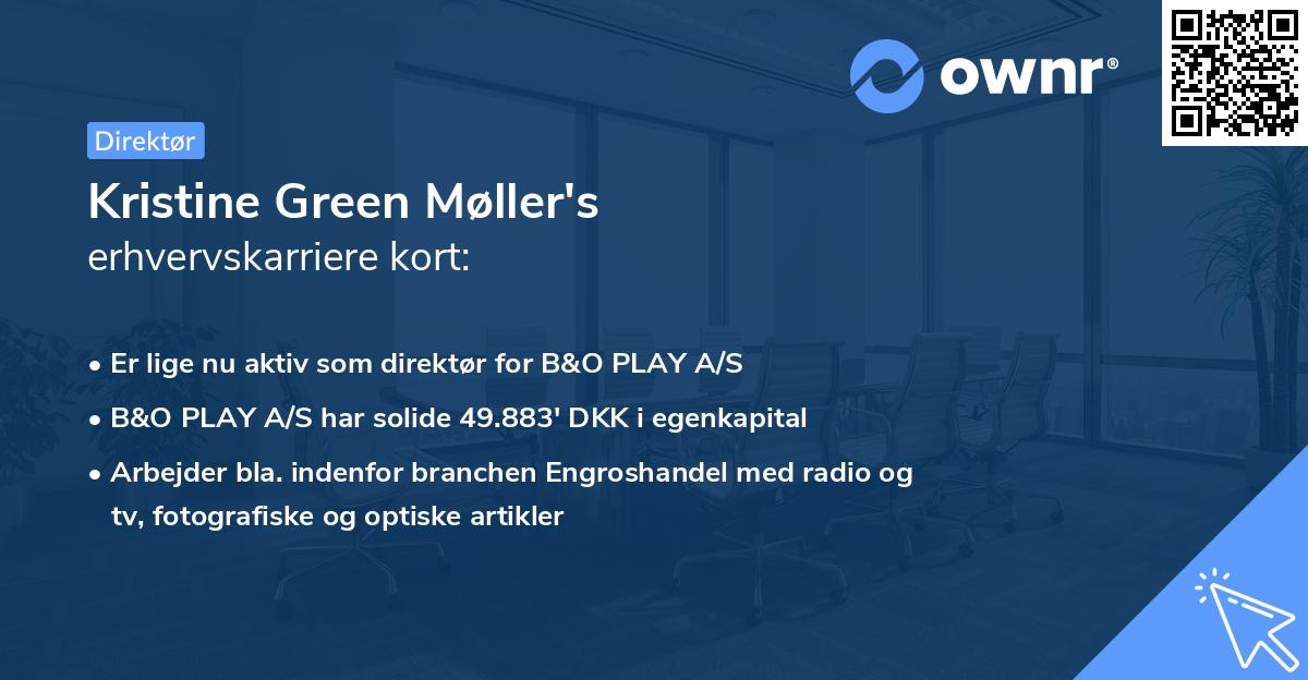 Kristine Green Møller's erhvervskarriere kort