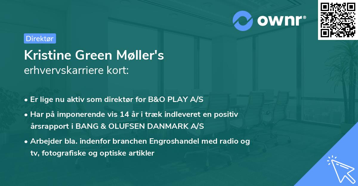 Kristine Green Møller's erhvervskarriere kort