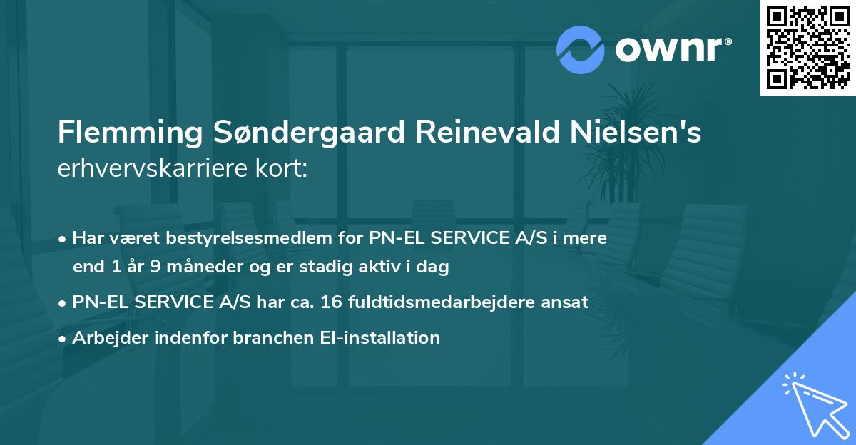 Flemming Søndergaard Reinevald Nielsen's erhvervskarriere kort