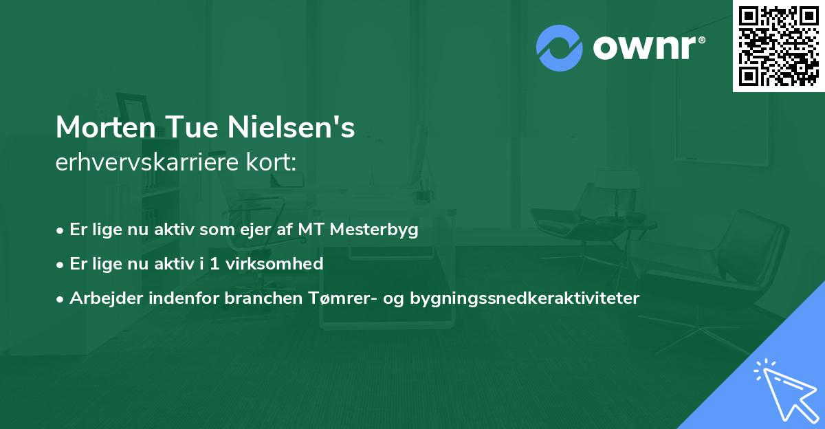 Morten Tue Nielsen's erhvervskarriere kort
