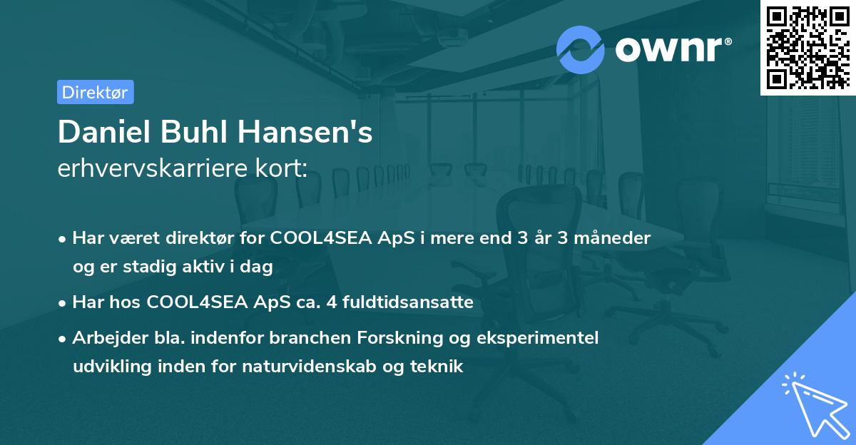 Daniel Buhl Hansen's erhvervskarriere kort