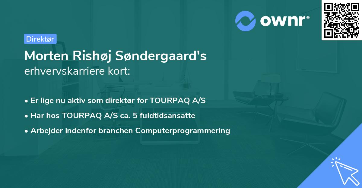 Morten Rishøj Søndergaard's erhvervskarriere kort