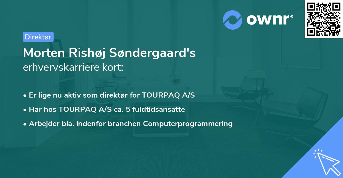 Morten Rishøj Søndergaard's erhvervskarriere kort