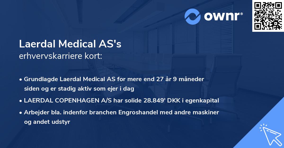 Laerdal Medical AS's erhvervskarriere kort