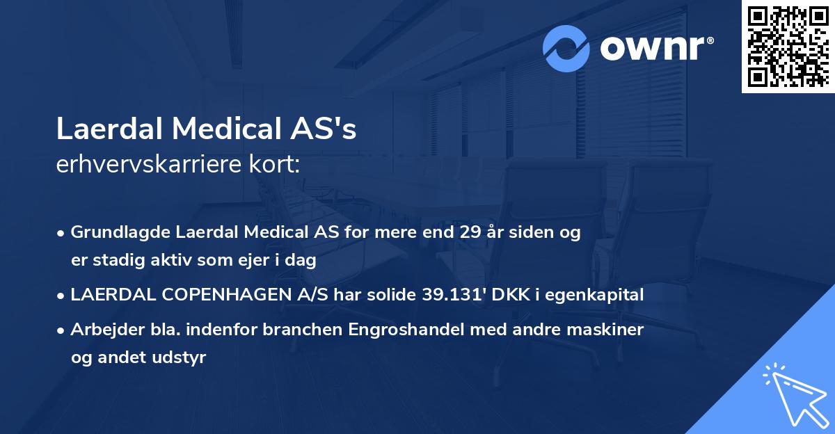 Laerdal Medical AS's erhvervskarriere kort