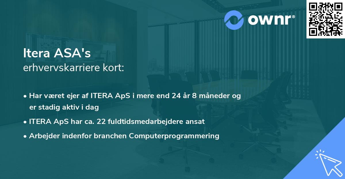 Itera ASA's erhvervskarriere kort