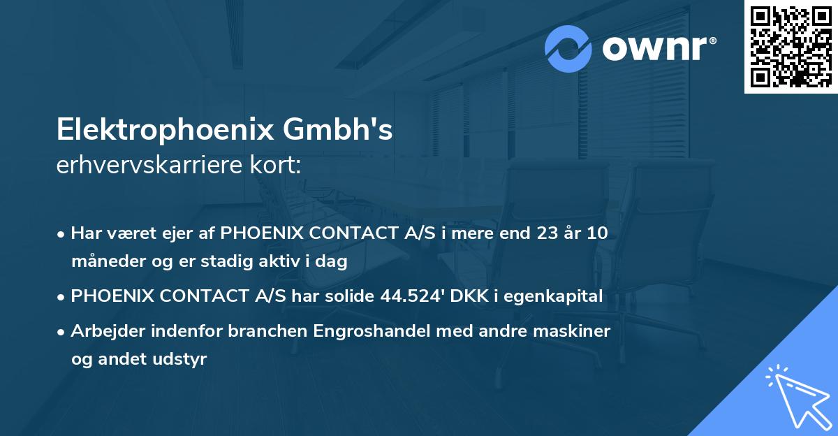 Elektrophoenix Gmbh's erhvervskarriere kort