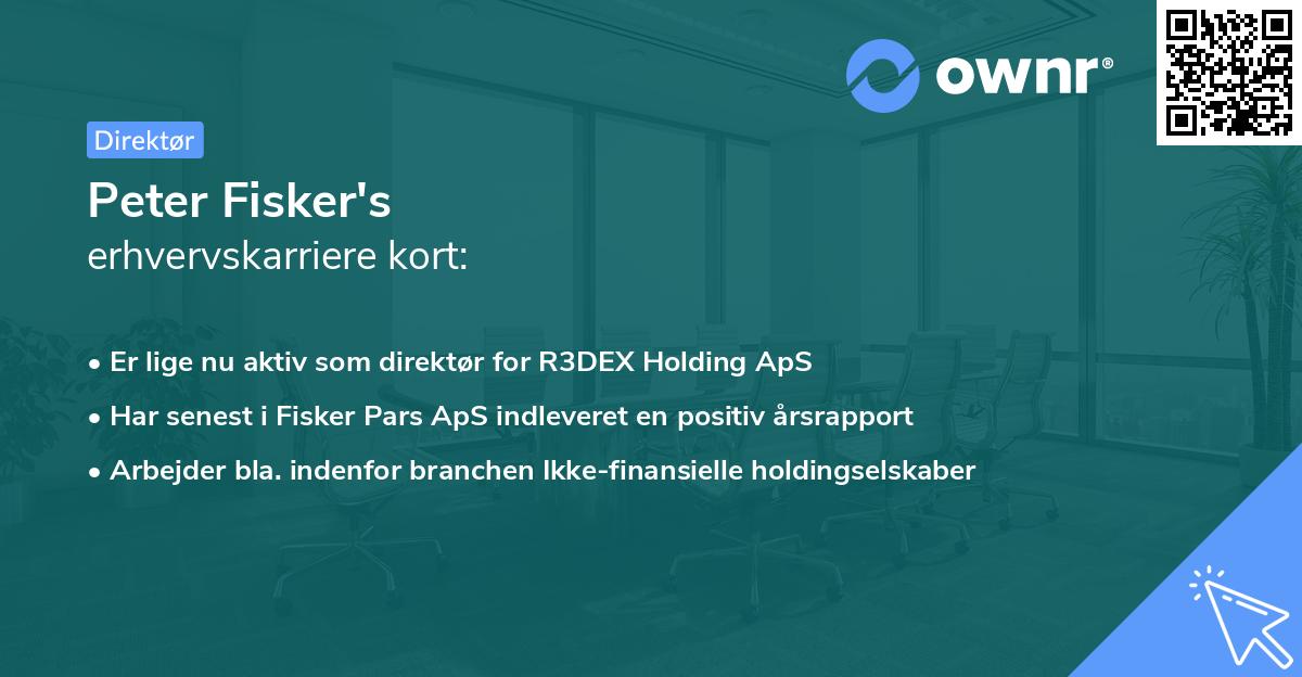 Peter Fisker's erhvervskarriere kort