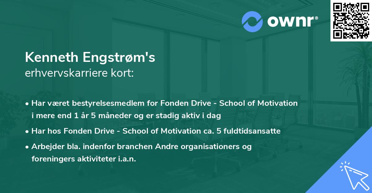 Kenneth Engstrøm's erhvervskarriere kort